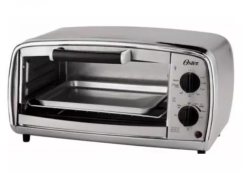 Oster 4-Slice Toaster Oven, Stainless Steel (TSSTTVVGS1)